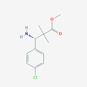 Methyl-(3s)-3-amino-3-(4-chlorophenyl)-2,2-dimethylpropanoate