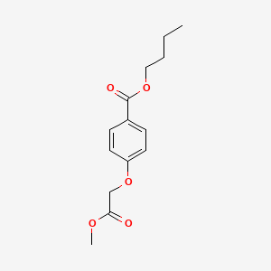 molecular formula C14H18O5 B1523272 Butyl 4-(2-methoxy-2-oxoethoxy)benzoate CAS No. 1206109-89-8