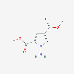 molecular formula C8H10N2O4 B15232758 dimethyl 1-amino-1H-pyrrole-2,4-dicarboxylate 