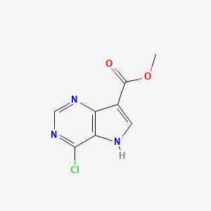 methyl 4-chloro-5H-pyrrolo[3,2-d]pyrimidine-7-carboxylate