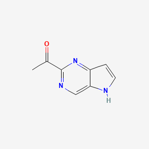 1-(5H-Pyrrolo[3,2-D]pyrimidin-2-YL)ethanone