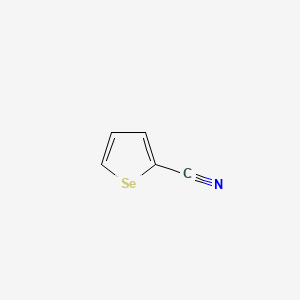 molecular formula C5H3NSe B15232800 2-Cyanoselenophene CAS No. 7651-60-7