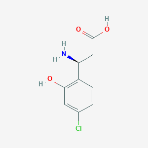 (3S)-3-Amino-3-(4-chloro-2-hydroxyphenyl)propanoic acid