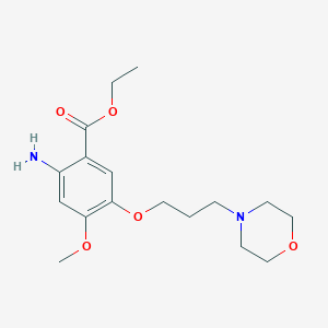 Ethyl 2-amino-4-methoxy-5-(3-morpholin-4-ylpropoxy)benzoate