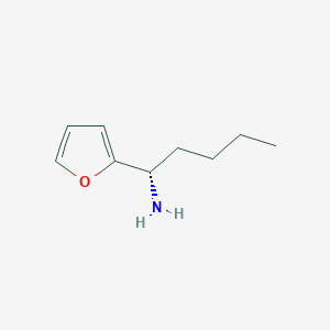 molecular formula C9H15NO B15232865 (1S)-1-(2-Furyl)pentylamine 