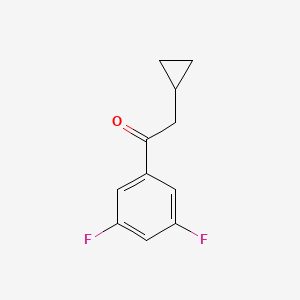 molecular formula C11H10F2O B15232899 2-Cyclopropyl-1-(3,5-difluorophenyl)ethan-1-one 