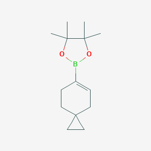 molecular formula C14H23BO2 B152329 4,4,5,5-四甲基-2-(螺[2.5]辛-5-烯-6-基)-1,3,2-二氧杂硼烷 CAS No. 859219-46-8