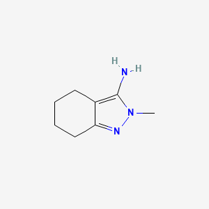 molecular formula C8H13N3 B1523290 2-甲基-4,5,6,7-四氢-2H-吲唑-3-胺 CAS No. 26503-23-1