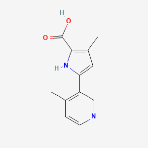 3-Methyl-5-(4-methylpyridin-3-yl)-1H-pyrrole-2-carboxylicacid