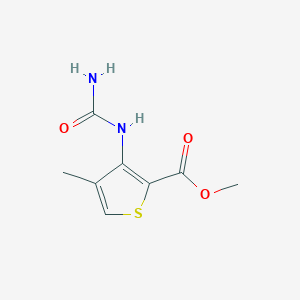 molecular formula C8H10N2O3S B15232966 Methyl 4-methyl-3-ureidothiophene-2-carboxylate CAS No. 955979-03-0