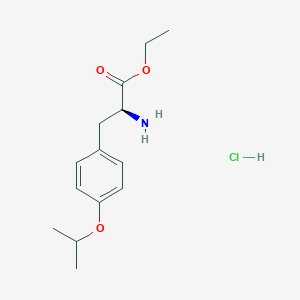 molecular formula C14H22ClNO3 B15232969 O-(1-Methylethyl)-L-tyrosine ethyl ester HCl 