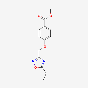 B1523297 Methyl 4-[(5-ethyl-1,2,4-oxadiazol-3-yl)methoxy]benzoate CAS No. 1311313-91-3