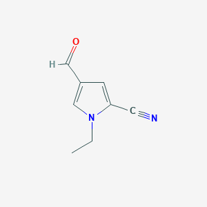 B1523298 1-ethyl-4-formyl-1H-pyrrole-2-carbonitrile CAS No. 1268334-86-6