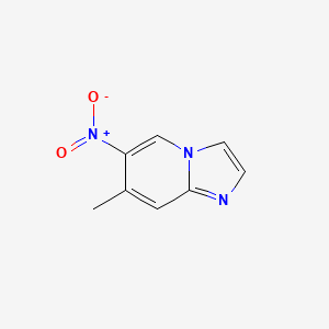 molecular formula C8H7N3O2 B1523304 7-甲基-6-硝基-咪唑并[1,2-a]吡啶 CAS No. 960505-77-5