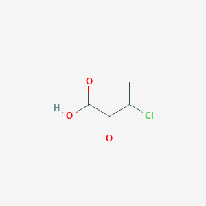 molecular formula C4H5ClO3 B15233041 3-Chloro-2-oxobutanoic acid 