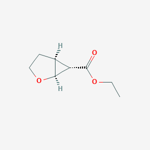 molecular formula C8H12O3 B15233065 ethyl (1S,5S,6S)-2-oxabicyclo[3.1.0]hexane-6-carboxylate 