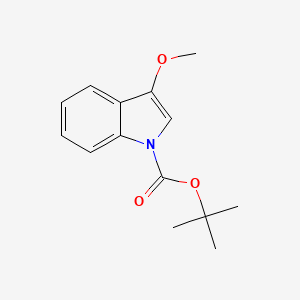 molecular formula C14H17NO3 B15233086 tert-Butyl3-methoxy-1H-indole-1-carboxylate 