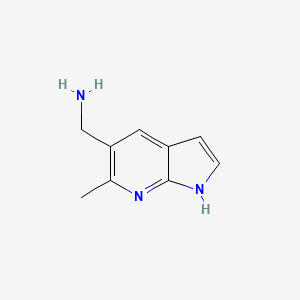 (6-methyl-1H-pyrrolo[2,3-b]pyridin-5-yl)methanamine