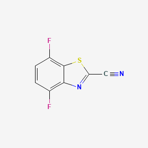 molecular formula C8H2F2N2S B15233155 4,7-Difluorobenzo[d]thiazole-2-carbonitrile 