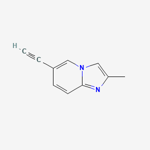 molecular formula C10H8N2 B15233159 6-Ethynyl-2-methylimidazo[1,2-A]pyridine 