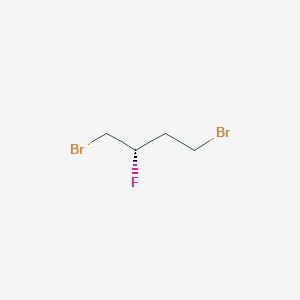 molecular formula C4H7Br2F B15233204 (S)-1,4-dibromo-2-fluorobutane 