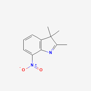 molecular formula C11H12N2O2 B15233207 2,3,3-Trimethyl-7-nitro-3H-indole 