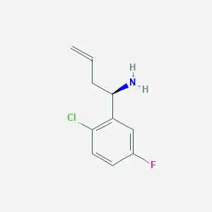 (R)-1-(2-Chloro-5-fluorophenyl)but-3-EN-1-amine