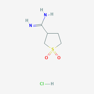 Tetrahydrothiophene-3-carboximidamide1,1-dioxidehydrochloride