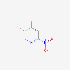 molecular formula C5H2FIN2O2 B15233271 4-Fluoro-5-iodo-2-nitropyridine 