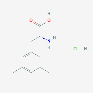 molecular formula C11H16ClNO2 B15233281 (R)-2-Amino-3-(3,5-dimethylphenyl)propanoicacidhydrochloride 