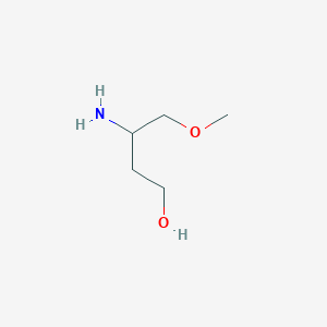 molecular formula C5H13NO2 B1523329 3-氨基-4-甲氧基丁醇 CAS No. 1334146-51-8