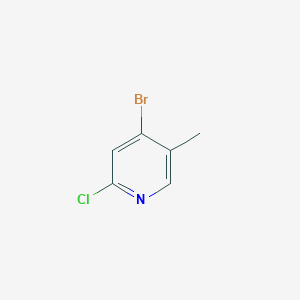 molecular formula C6H5BrClN B1523330 4-溴-2-氯-5-甲基吡啶 CAS No. 867279-13-8