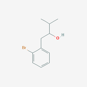 molecular formula C11H15BrO B1523335 1-(2-溴苯基)-3-甲基丁醇-2 CAS No. 1182952-29-9