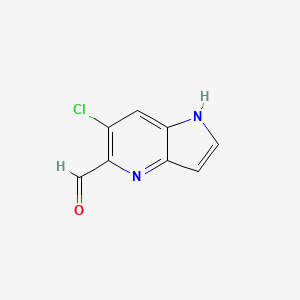 6-chloro-1H-pyrrolo[3,2-b]pyridine-5-carbaldehyde