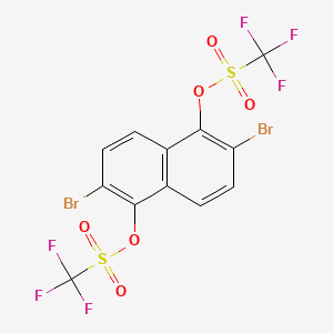 1,5-Bis(trifluoromethylsulfonyloxy)-2,6-dibromonaphthalene