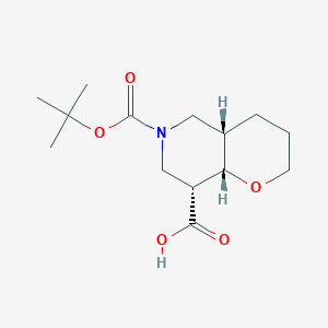 Racemic-(4aR,8S,8aR)-6-(tert-butoxycarbonyl)octahydro-2H-pyrano[3,2-c]pyridine-8-carboxylic acid