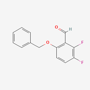 molecular formula C14H10F2O2 B1523341 2,3-二氟-6-(苯甲氧基)苯甲醛 CAS No. 947279-31-4