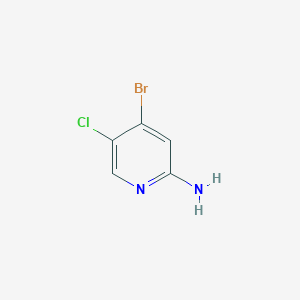 molecular formula C5H4BrClN2 B1523344 4-溴-5-氯吡啶-2-胺 CAS No. 1187449-01-9