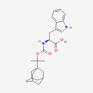 molecular formula C25H32N2O4 B15233454 (1-{1'-Adamantyl}-1-methyl-ethoxycarbonyl)-L-tryptophan 