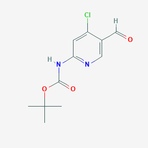 Tert-butyl 4-chloro-5-formylpyridin-2-ylcarbamate