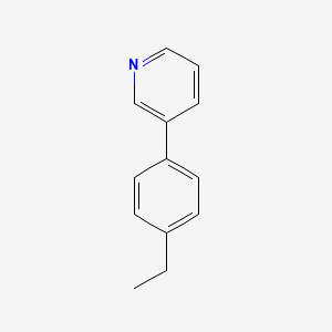 molecular formula C13H13N B15233474 3-(4-Ethylphenyl)pyridine 