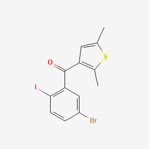 (5-Bromo-2-iodophenyl)(2,5-dimethylthiophen-3-yl)methanone