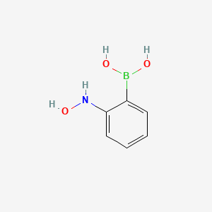 molecular formula C6H8BNO3 B15233505 (2-(Hydroxyamino)phenyl)boronicacid 