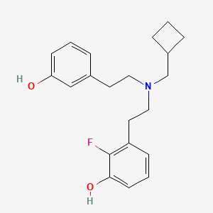 3-(2-((Cyclobutylmethyl)(3-hydroxyphenethyl)amino)ethyl)-2-fluorophenol