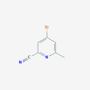 molecular formula C7H5BrN2 B1523355 4-Bromo-6-methylpyridine-2-carbonitrile CAS No. 886372-53-8