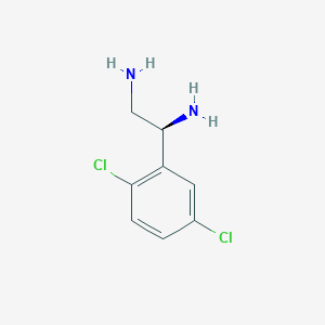 molecular formula C8H10Cl2N2 B15233562 (1S)-1-(2,5-Dichlorophenyl)ethane-1,2-diamine 