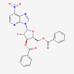 ((2R,3R,4S,5R)-3-(Benzoyloxy)-4-fluoro-5-(7-nitro-3H-imidazo[4,5-B]pyridin-3-YL)tetrahydrofuran-2-YL)methyl benzoate