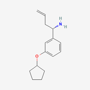 (1S)-1-(3-Cyclopentyloxyphenyl)but-3-enylamine