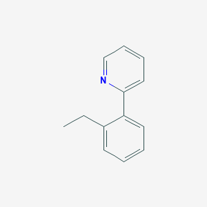 molecular formula C13H13N B15233591 2-(2-Ethylphenyl)pyridine 