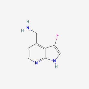 {3-fluoro-1H-pyrrolo[2,3-b]pyridin-4-yl}methanamine